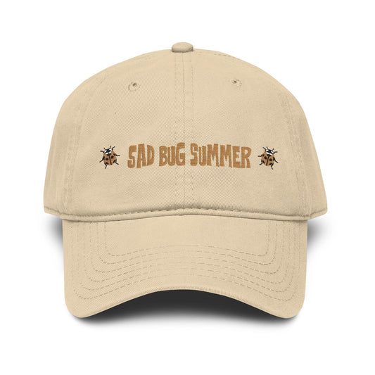Sad Bug Summer Ladybug Hat - Garment Washed Baseball Cap