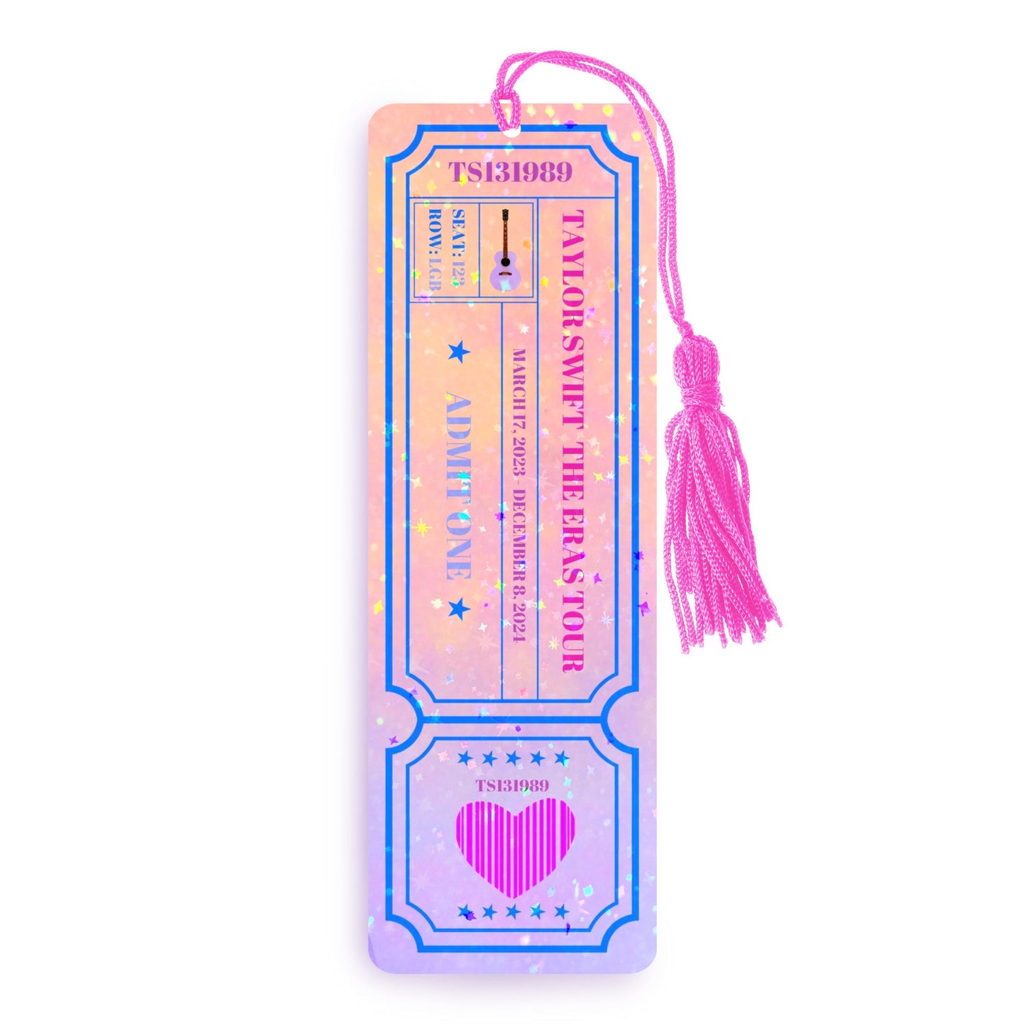 Eras Tour Ticket Bookmark