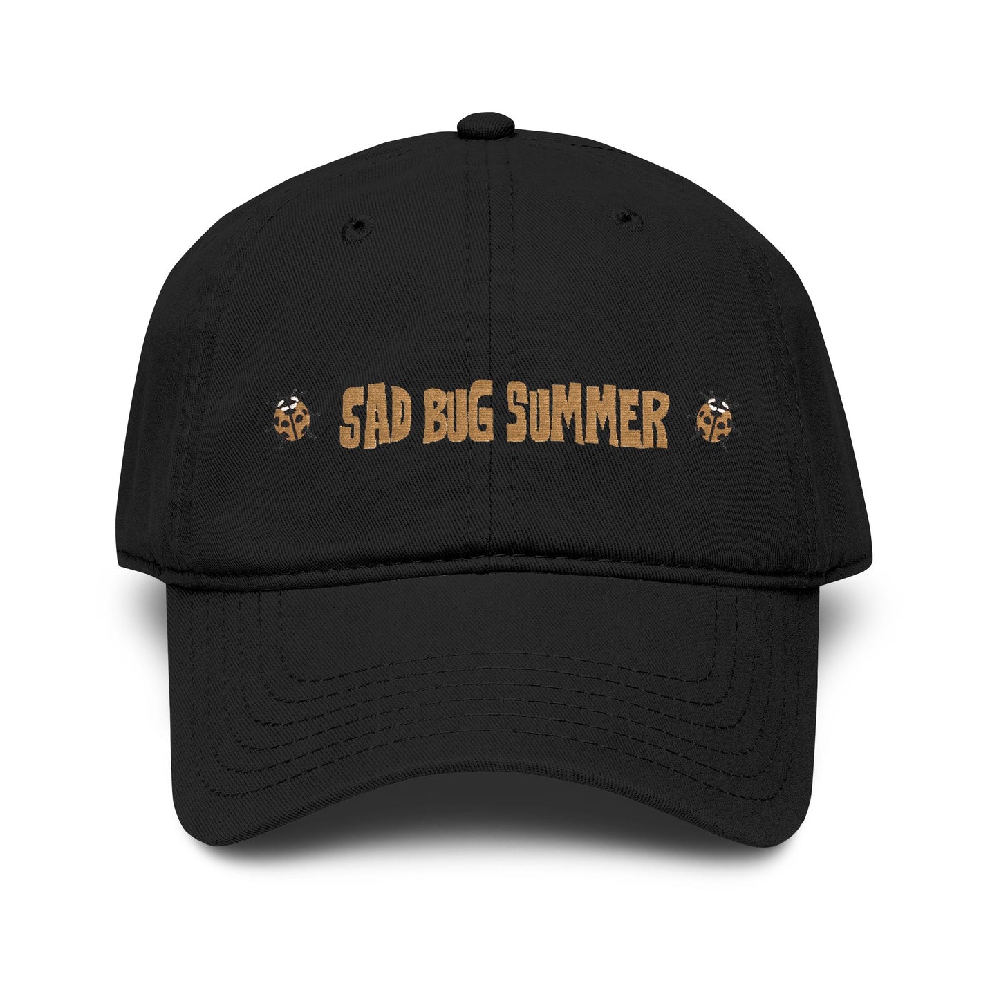 Sad Bug Summer Ladybug Hat - Garment Washed Baseball Cap