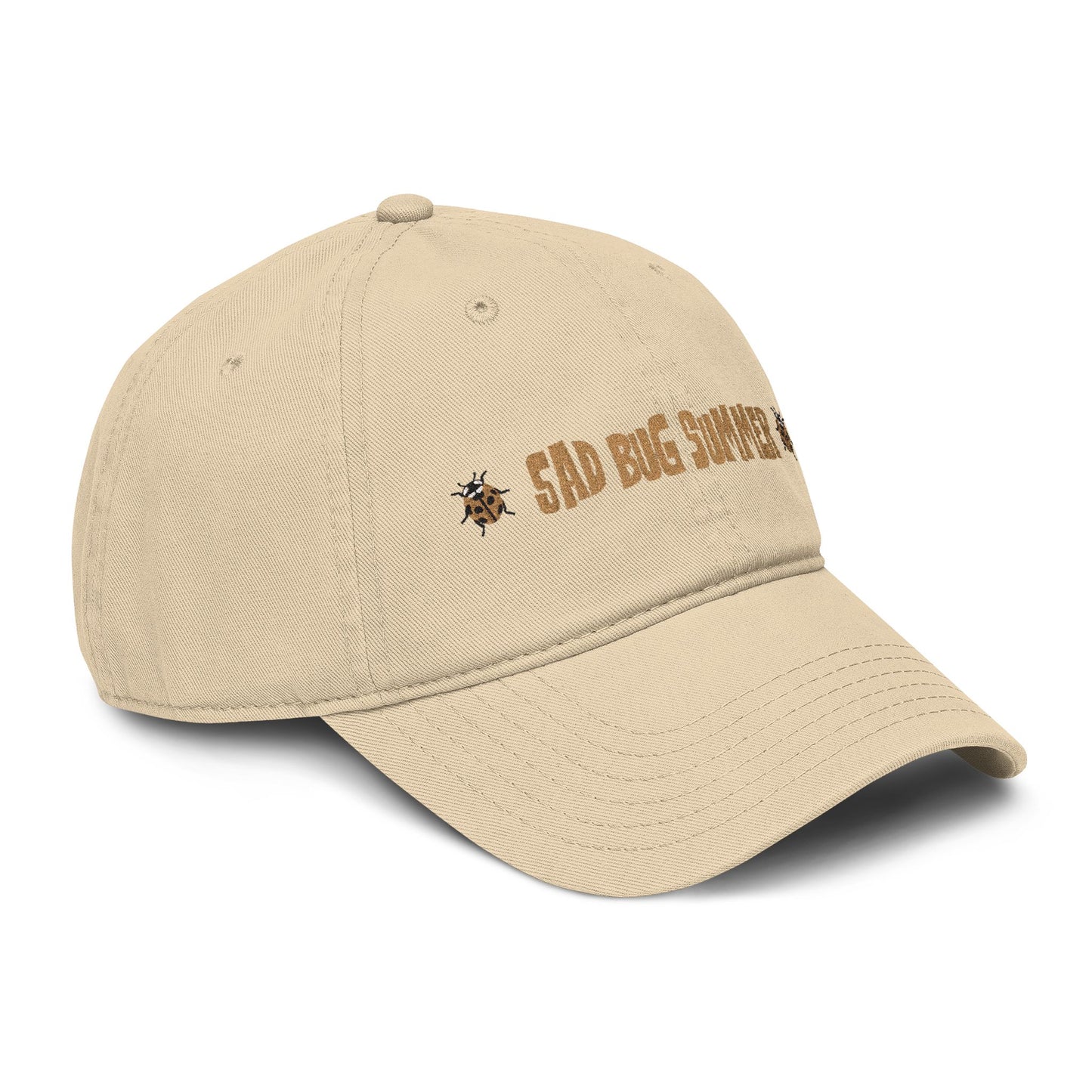 Sad Bug Summer Ladybug Hat - Garment Washed Baseball Cap