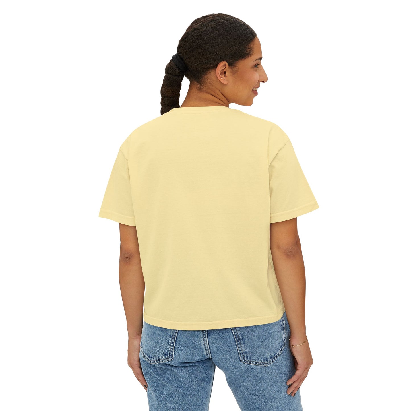 Vintage Cat Illustration Boxy Tee