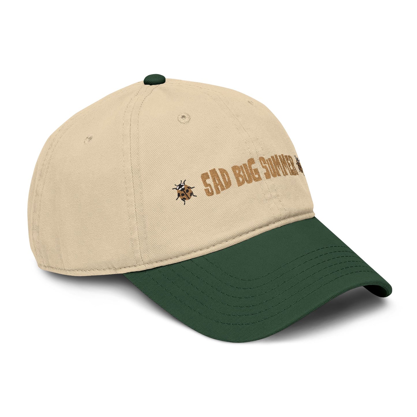 Sad Bug Summer Ladybug Hat - Garment Washed Baseball Cap