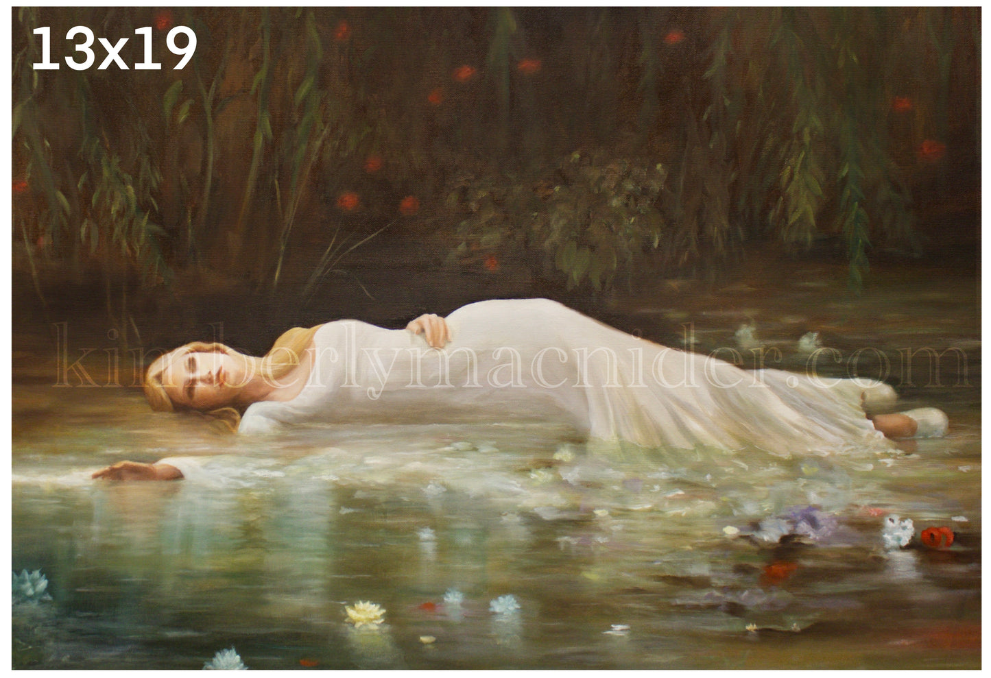 Ophelia Canvas Paper Print