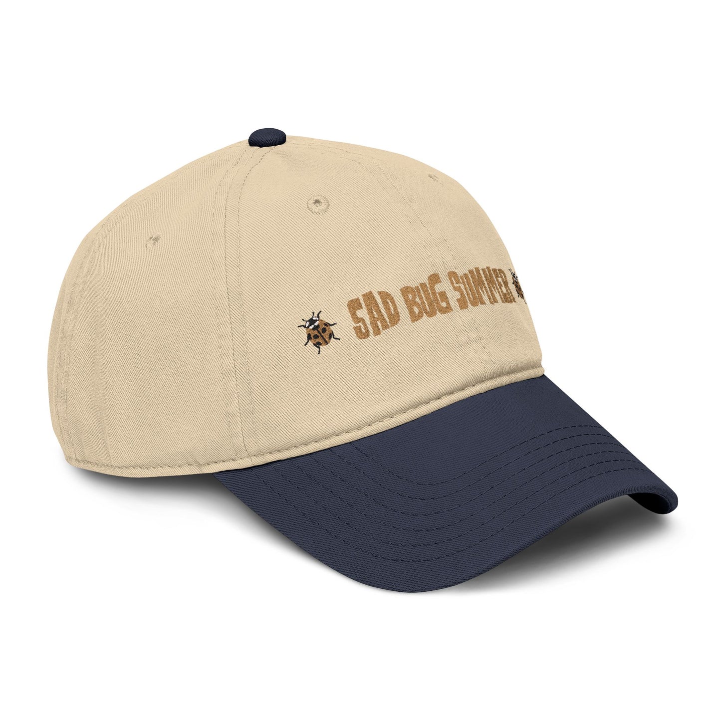 Sad Bug Summer Ladybug Hat - Garment Washed Baseball Cap