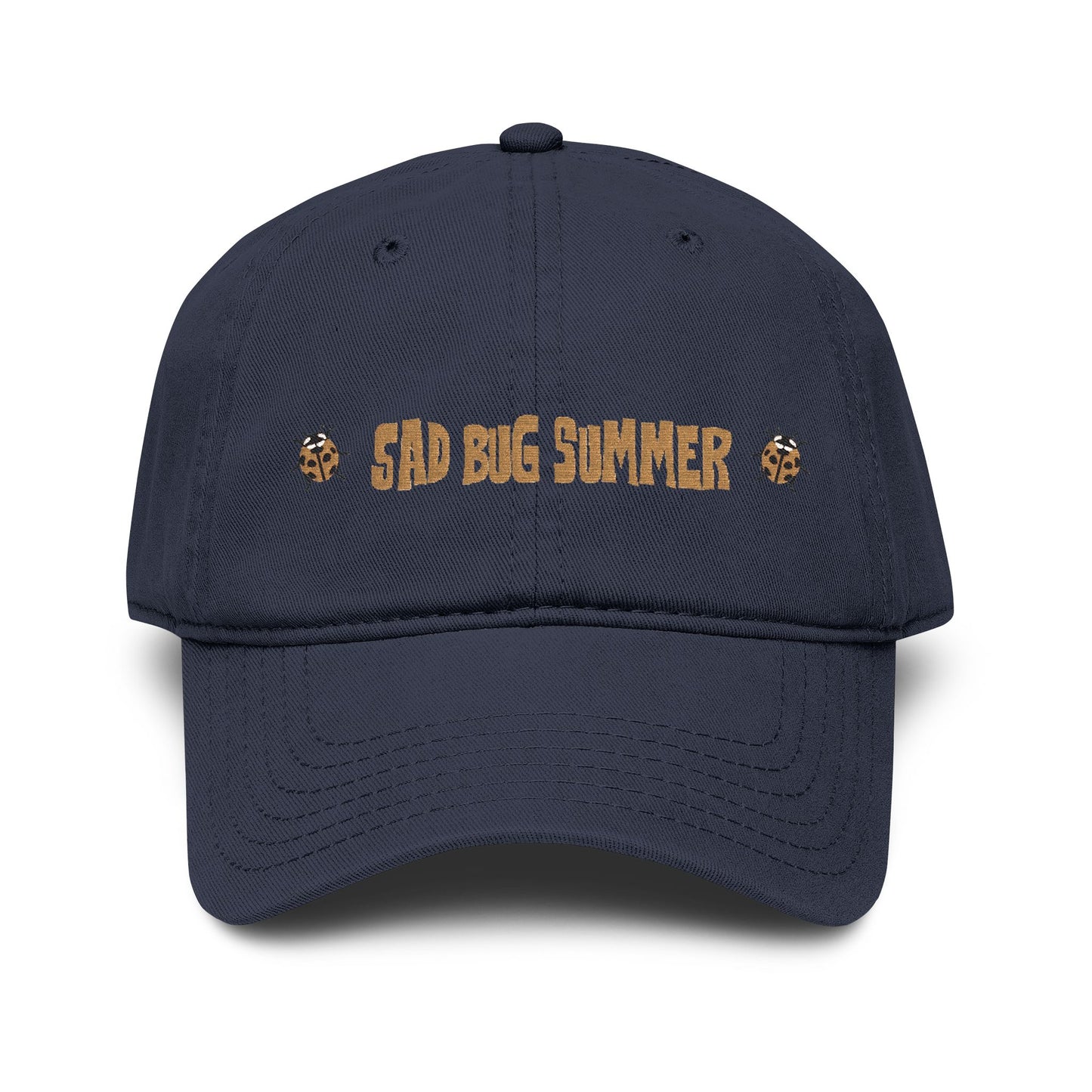 Sad Bug Summer Ladybug Hat - Garment Washed Baseball Cap