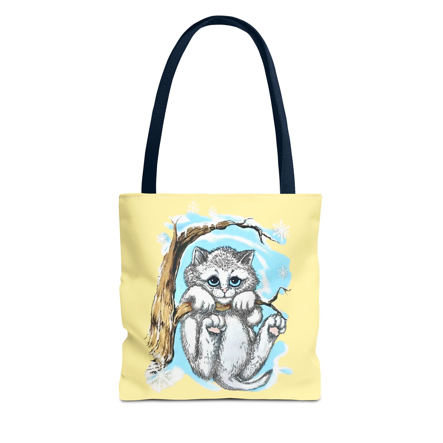 Vintage Cat Illustration Tote Bag