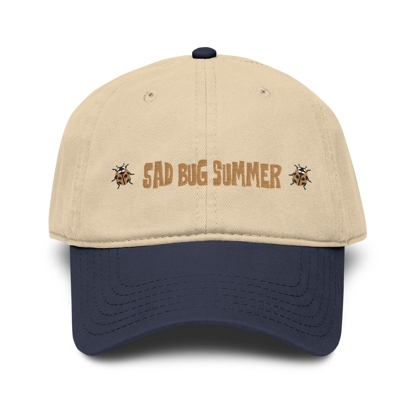 Sad Bug Summer Ladybug Hat - Garment Washed Baseball Cap
