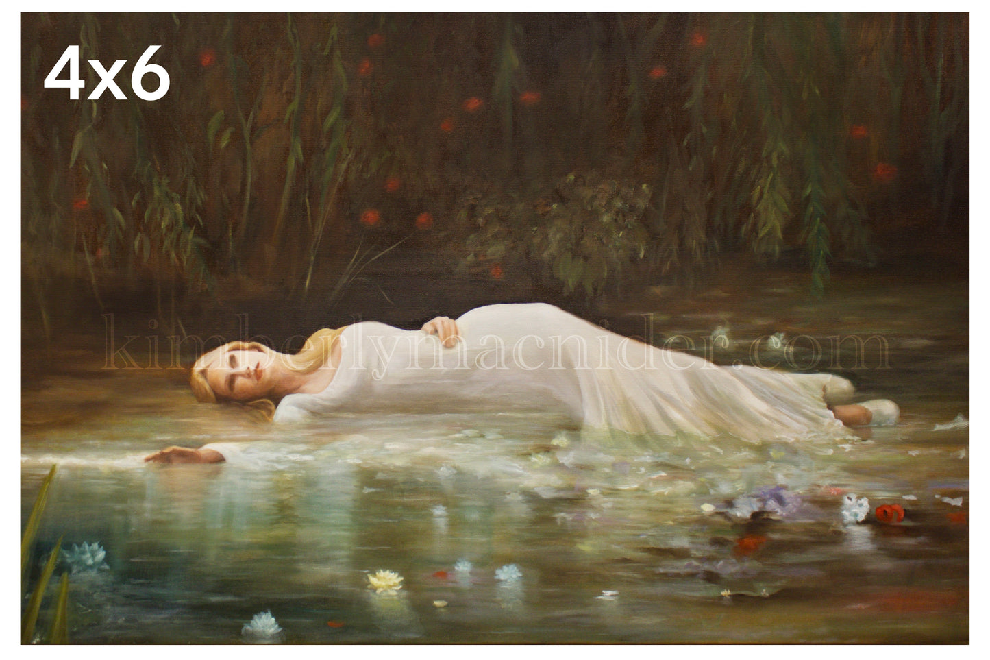 Ophelia Canvas Paper Print