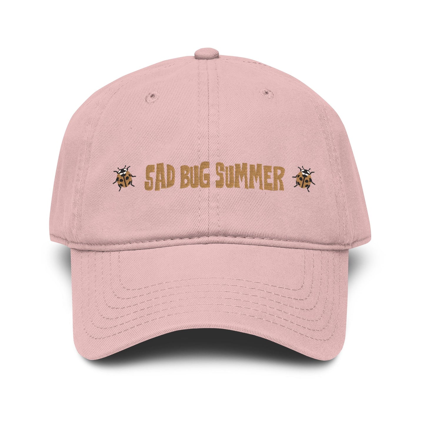 Sad Bug Summer Ladybug Hat - Garment Washed Baseball Cap
