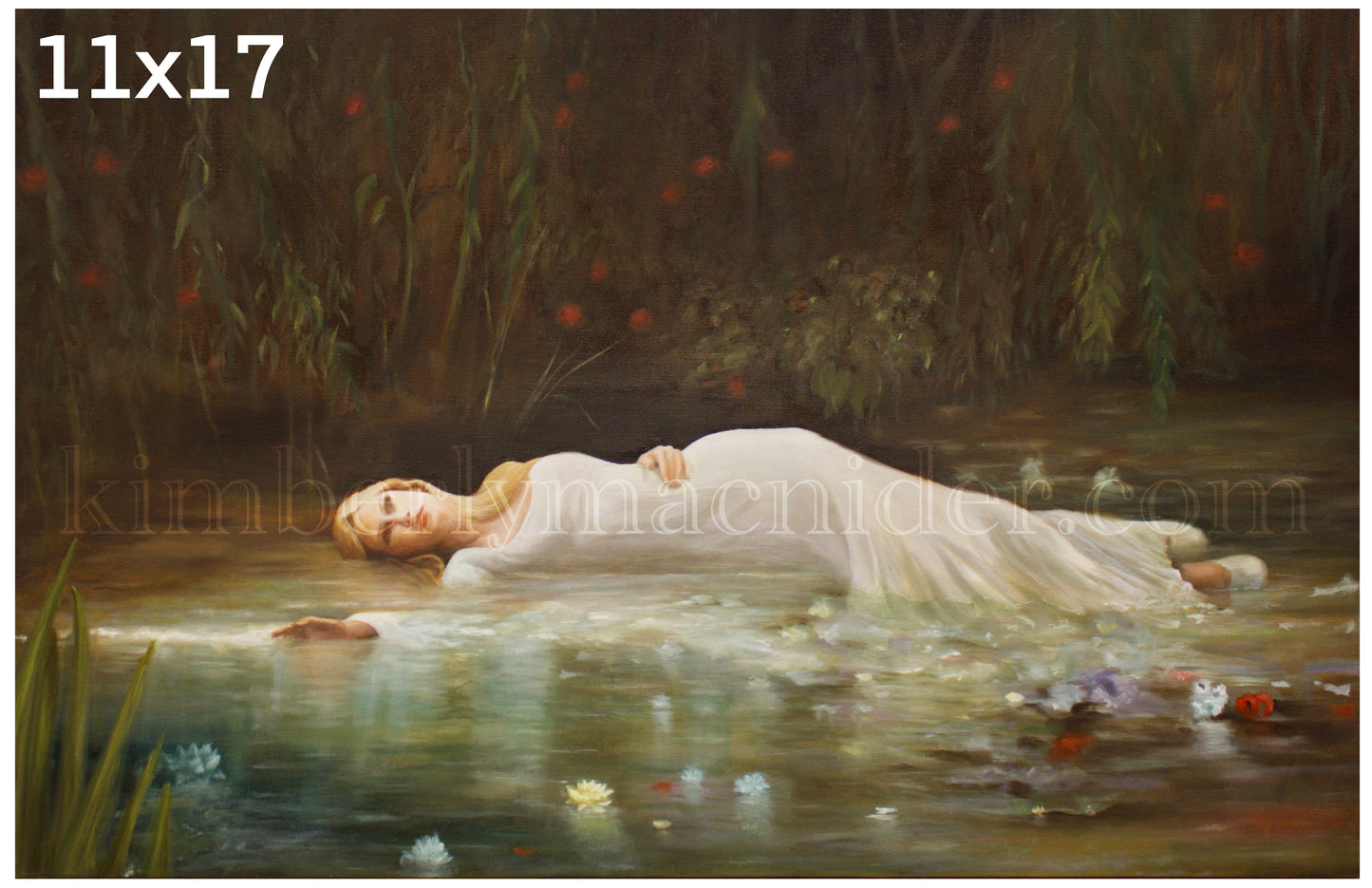 Ophelia Canvas Paper Print